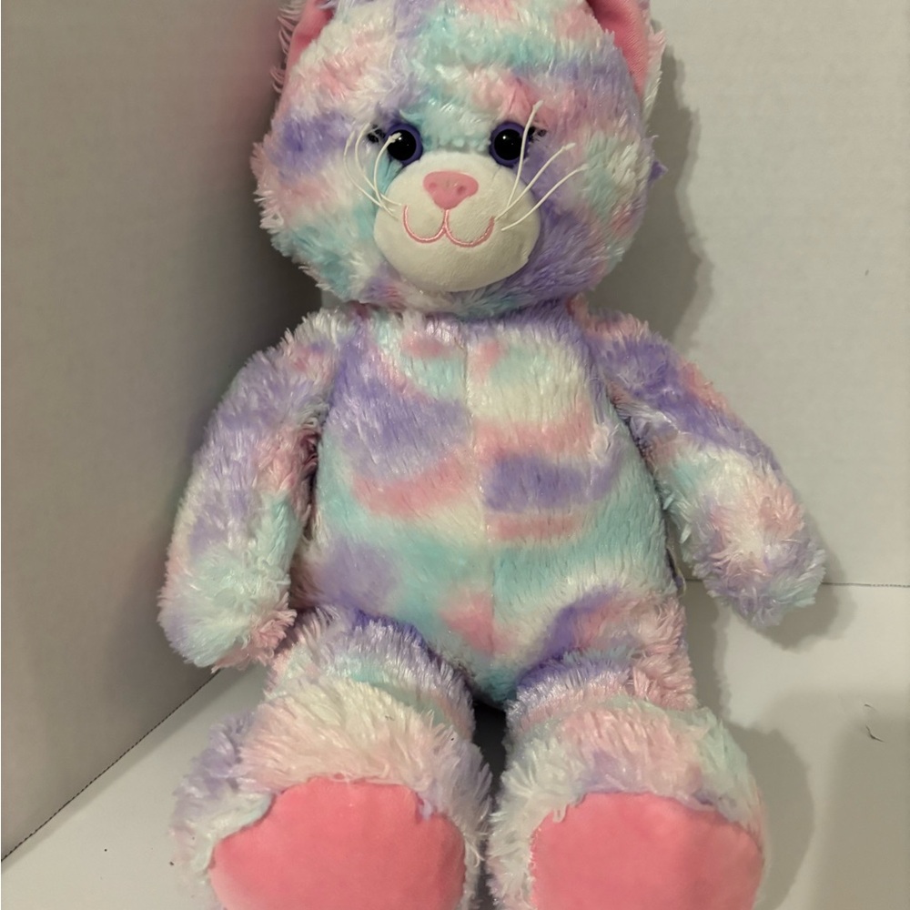 Build-a-Bear pastel swirl kitty